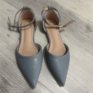 Light blue flats